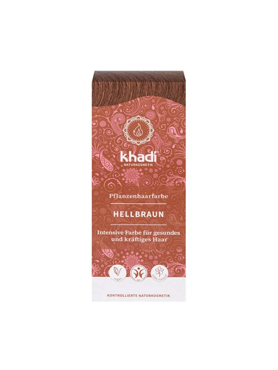 Khadi Pflanzliche Haarfarbe Hellbraun in einer 100g Packung