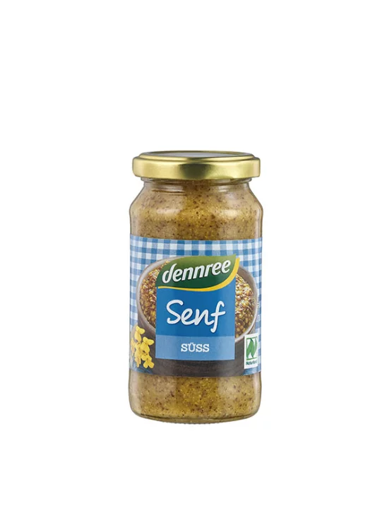 Dennree Süßer Senf – Biologisch im 200ml Glas