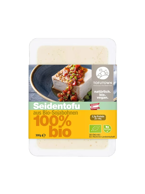 Tofutown Seidentofu – Biologisch in einer 300g Verpackung