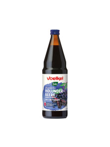 Voelkel Holundersaft 100% ursprünglich rein – Biologisch in einer 0,75l Flasche