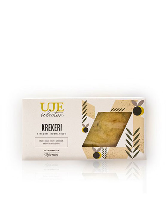 Uje Auswahl an Kräckern mit Honig und Rosmarin in einer Packung von 150g
