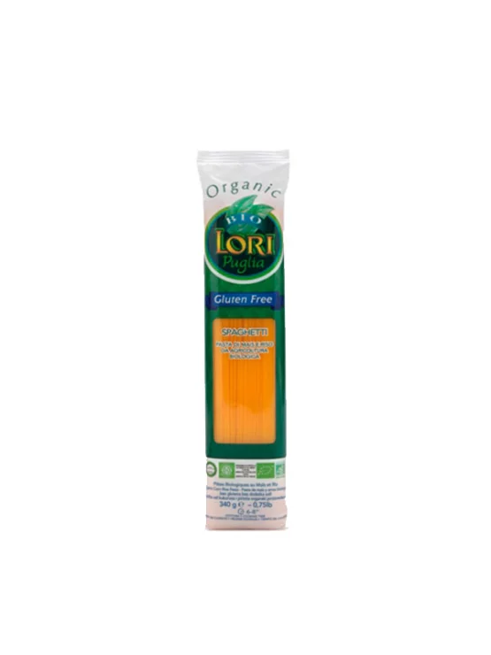 Lori Puglia Reis und Mais Nudeln – Spaghetti Glutenfrei – Biologisch in einer 340g Verpackung