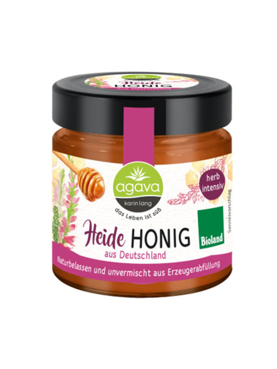 Agava Karin Lang Besenheiden-Honig – Biologisch im 250g Glas