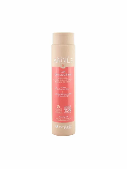 Gesichtsreinigungsmilch mit rosa Tonerde – 250ml Argiletz