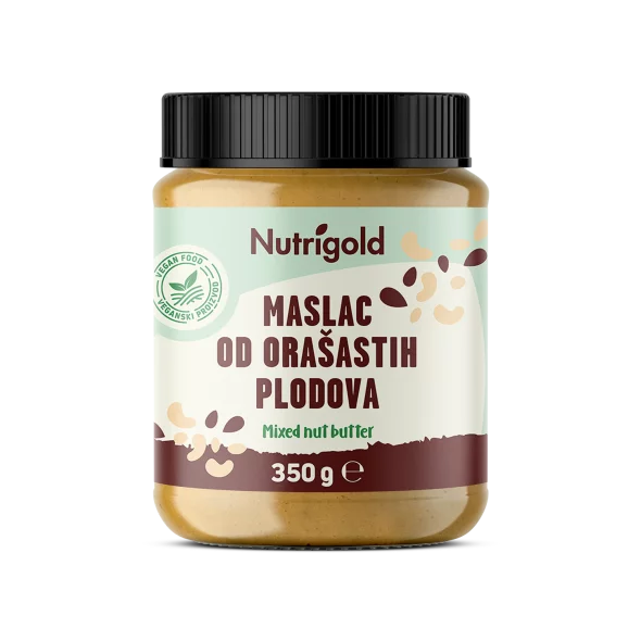 Nutrigold Nussbutter Mix 100% rein in einer 350 Gramm Packung