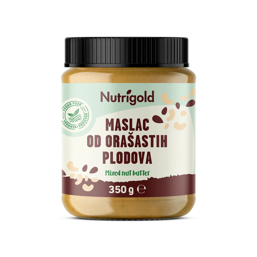 Nutrigold Nussbutter Mix 100% rein in einer 350 Gramm Packung