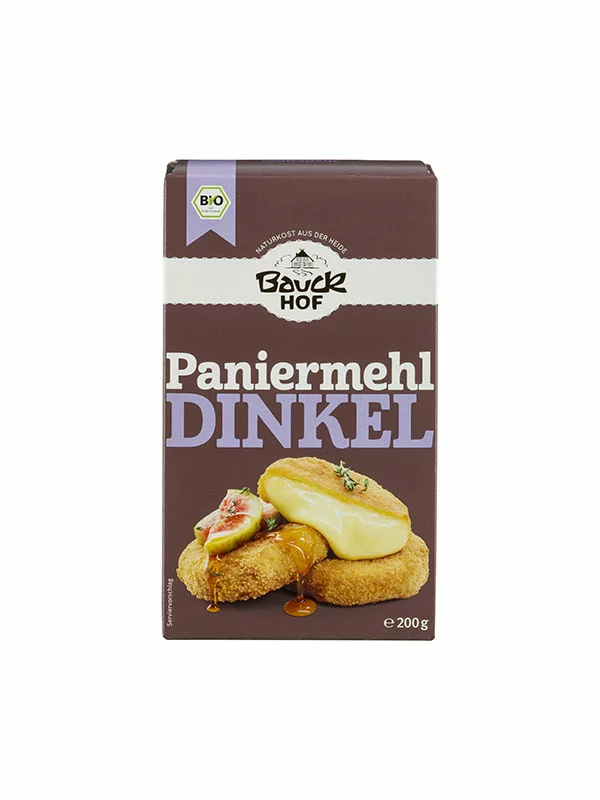 Bauck Mühle Paniermehl Dinkel– Biologisch in einer 200g Packung
