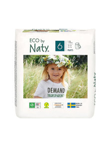 Windelshorts für Kindergröße 6 (16+kg) Biologisch – 18 Stück Eco by Naty