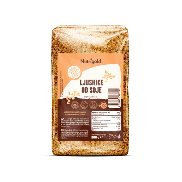 Nutrigold Sojaflocken in einer 500 Gramm Packung