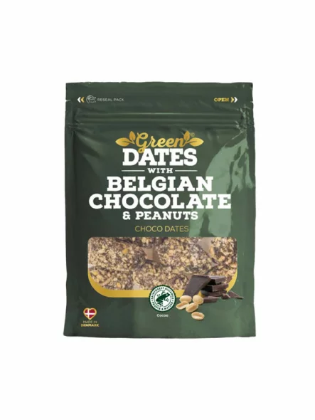 Green Dates Datteln mit Erdnüssen und Schokolade in einer 120g Packung