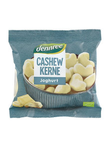 Cashewnüsse in weißer Joghurtschokolade – Biologisch 80g Dennree