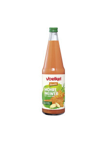 Voelkel Karotten- und Ingwersaft 100% rein – Biologisch in einer 0,7l Flasche