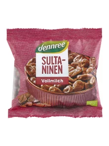 Dennree Sultaninen Vollmilch – Biologisch in einer 100g Packung
