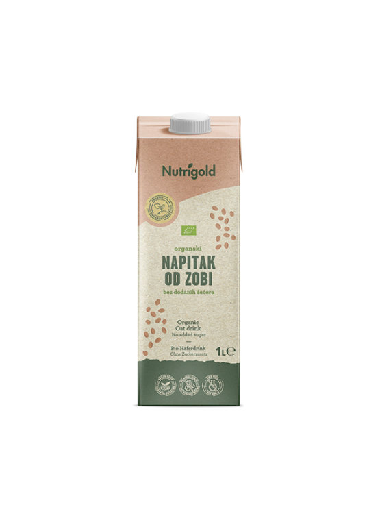 Nutrigold Haferdrink ohne Zuckerzusatz – Biologisch in einer 1000 ml Packung