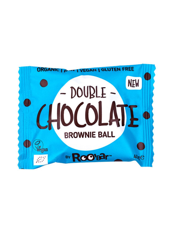 Brownie-Kugel Doppelte Schokolade Glutenfrei – Biologisch 40g Roobar