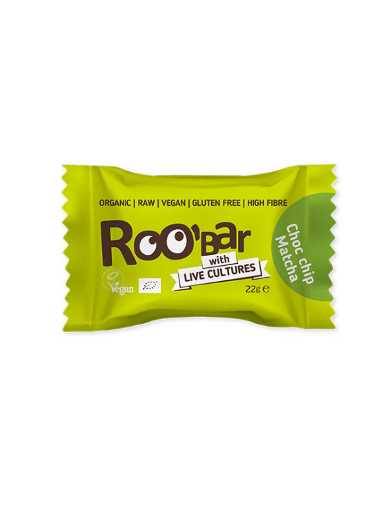 Energy Ball mit probiotischem Matcha und Schokoladenstückchen – Biologisch 22g Roobar