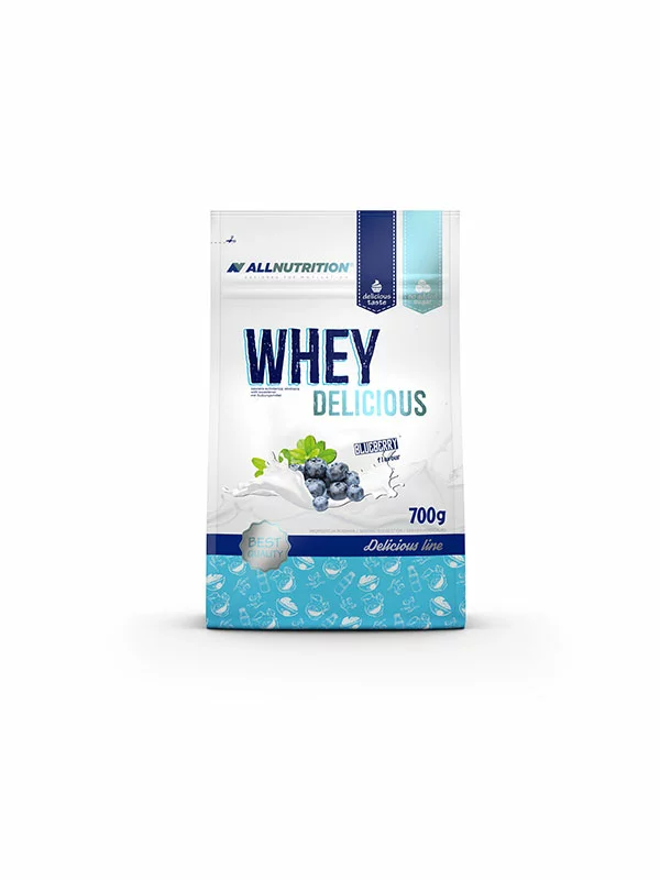 All Nutrition Protein Whey Delicious – Heidelbeere  in der 700g Packung
