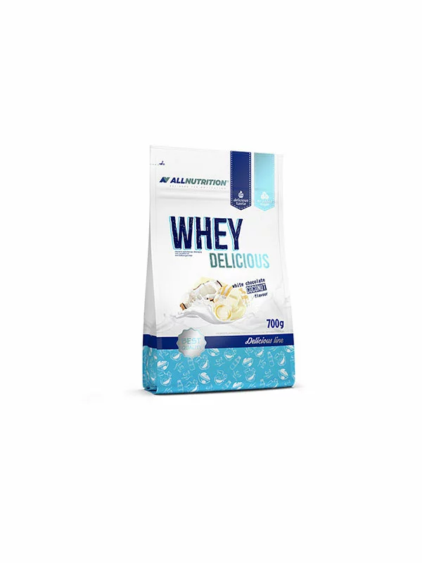 All Nutrition Protein Whey Delicious weiße Schokolade & Kokosnuss in einer 700g Packung