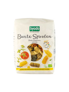 Byodo Spirale bunte Hartweizennudeln – Biologisch in einer Packung von 500g