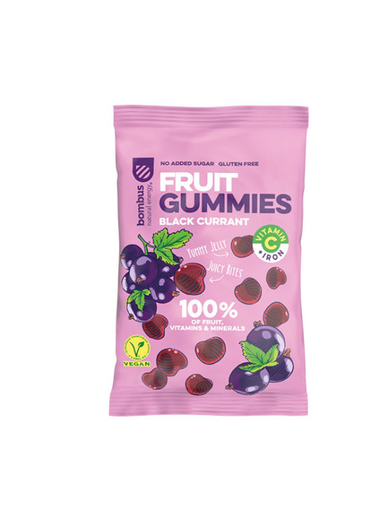 Gummies Schwarze Johannisbeerbonbons 35g – 100% Frucht Bombus