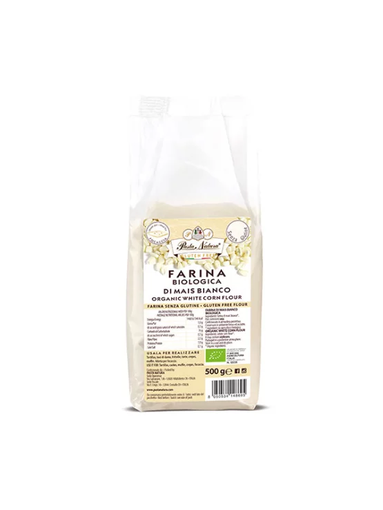 Pasta Natura Weißes Maismehl – Glutenfrei – Biologisch in einer 500g Packung