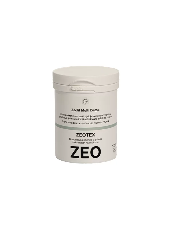 Zeotex 100% natürliches Zeolith Multi Detox in einer Packung von 120 Gramm