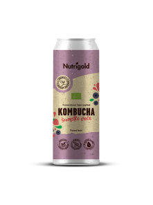 Nutrigold Kombucha Waldbeere - Biologisch in einer 330ml Packung