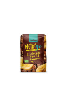 Nutrigold NutriGo – Haselnuss- und Bananenchips – Biologisch in einer 75 Gramm Packung