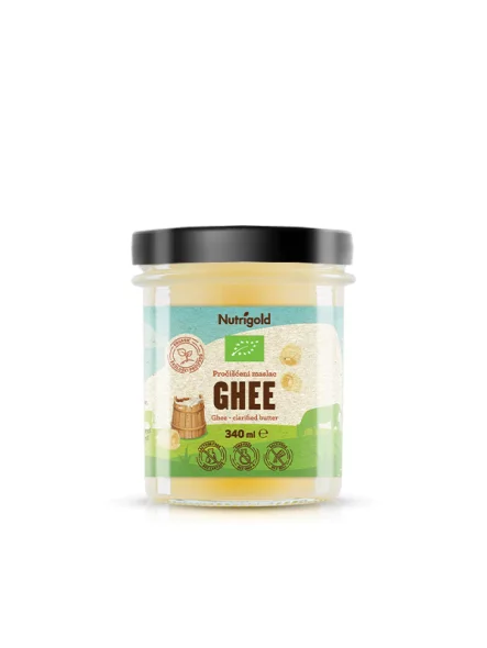 Nutrigold Ghee geklärte Butter - Biologisch in einer 340ml Packung