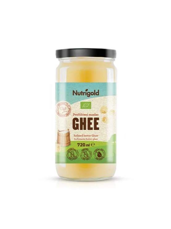 Nutrigold Ghee geklärte Butter - Biologisch in einer 720ml Packung