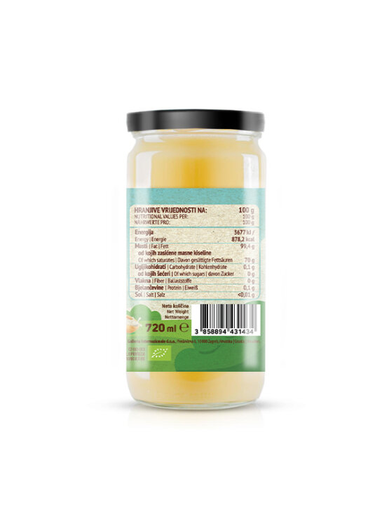 Nutrigold Ghee geklärte Butter - Biologisch in einer 720ml Packung