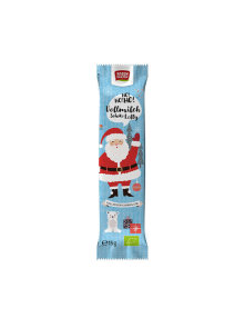 Weihnachtsmann-Schokoladenlutscher - Vollmilchschokolade - Biologisch 15g Rosengarten