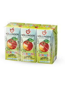 Apfelsaft + Vitamin C - Tetrapak mit Strohhalm - 3x200ml Höllinger