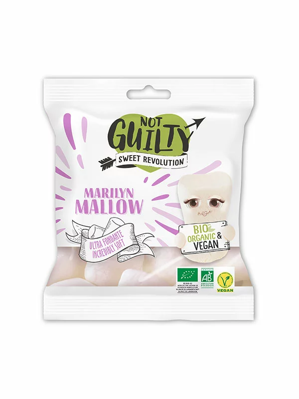 Not Guilty Vegane Marshmallows Marilyn Mallow – Biologisch in einer 80g Packung