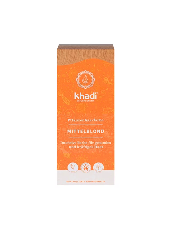 Pflanzliche Haarfarbe Mittelblond - 100g Khadi