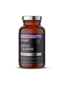 Levovital Taurin 60 Kapseln in dunkler Glasverpackung