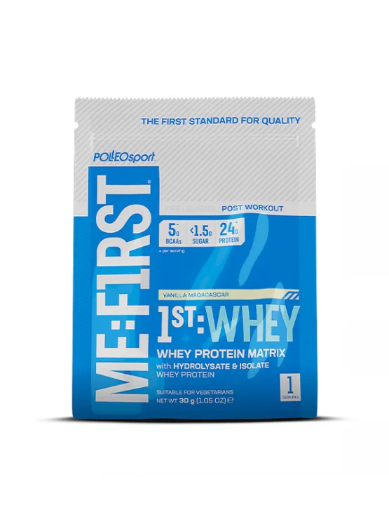 Me:First Whey Protein Vanille in einer 30g Packung