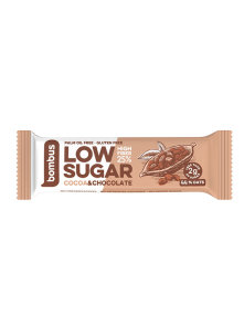 Low Sugar Riegel – Kakao und Schokolade 40g Bombus