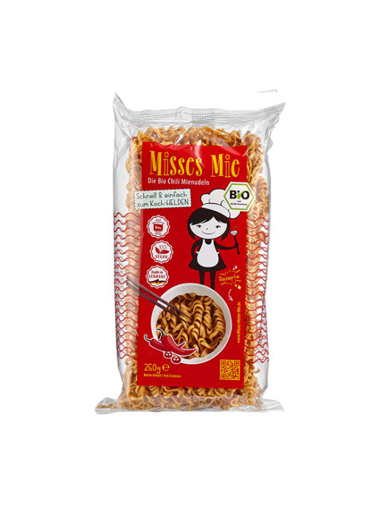 Misses & Mister Mie Chili Nudeln Weizennudeln – Biologisch in einer 250g Verpackung