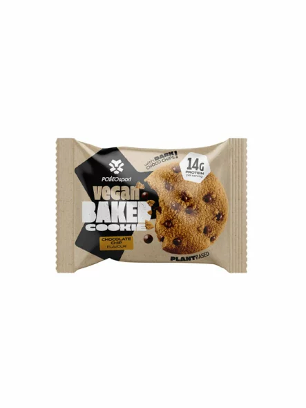 Polleo Sport Veganer Proteinkeks mit Schokoladenstückchen in einer 75g Packung