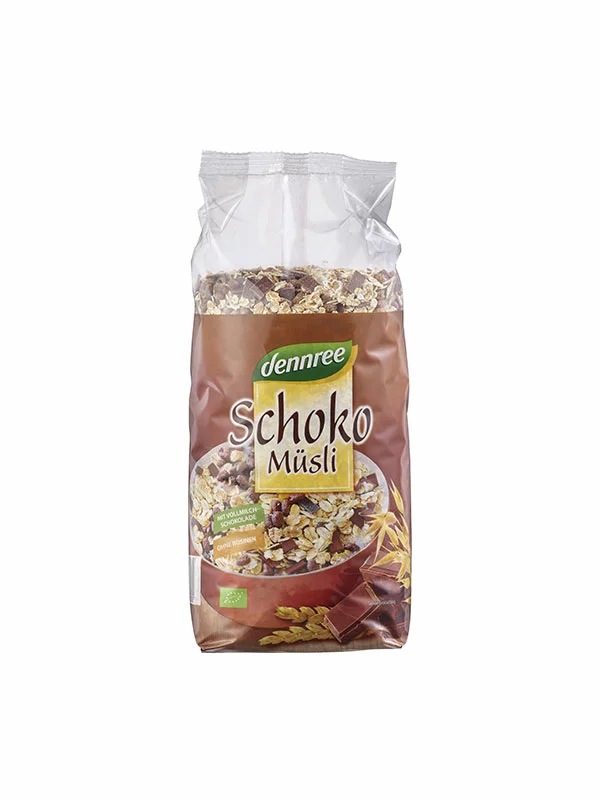 Dennree Müsli Schokolade - Biologisch in einer 750g Packng