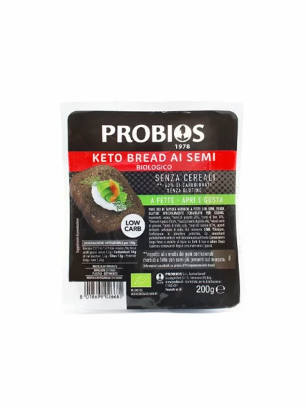 Ketobrot mit Samen Glutenfrei – Biologisch 200g Probios
