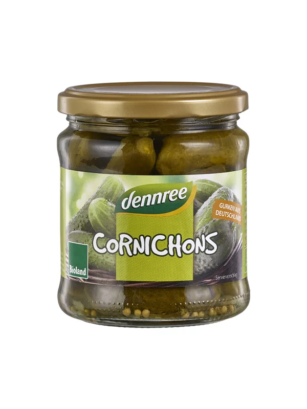 Dennree Cornichons – Biologisch in einer 330g Packung