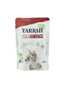 Alleinfuttermittel für ausgewachsene Katzen Filets in Soße – Biologisch 85g Yarrah
