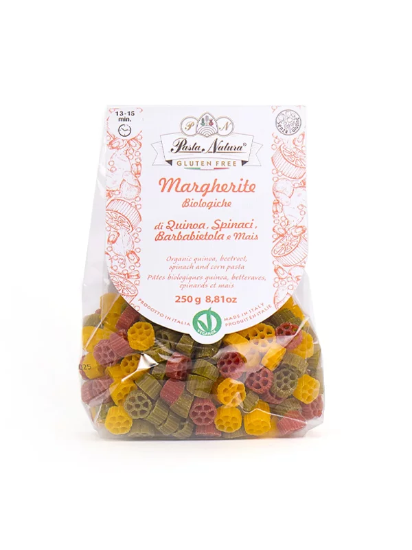 Pasta Natura die Pasta mit Quinoa, Rüben und Spinat Tricolor – Glutenfrei in einer 250g Verpackung