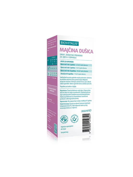 Thymiansirup - 200ml Biovitalis