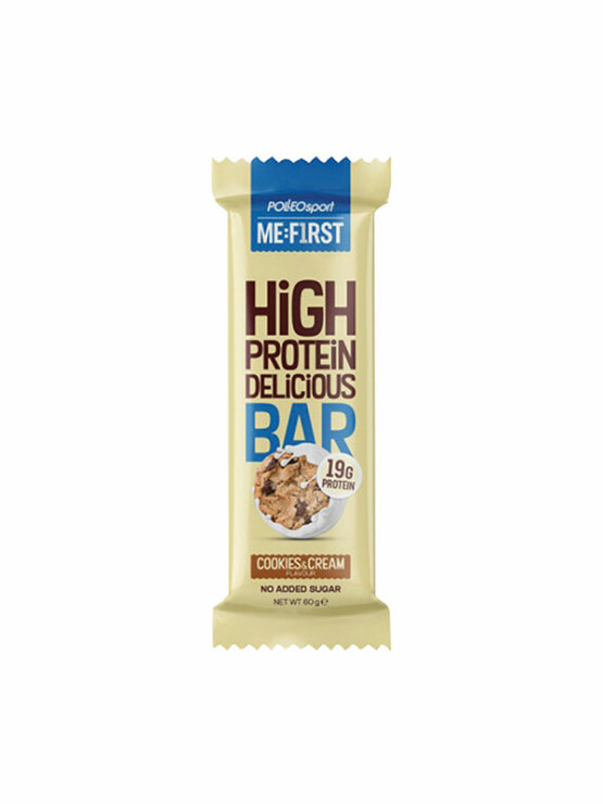 Me:First Cookies & Cream Proteinriegel in Verpackung von 60g