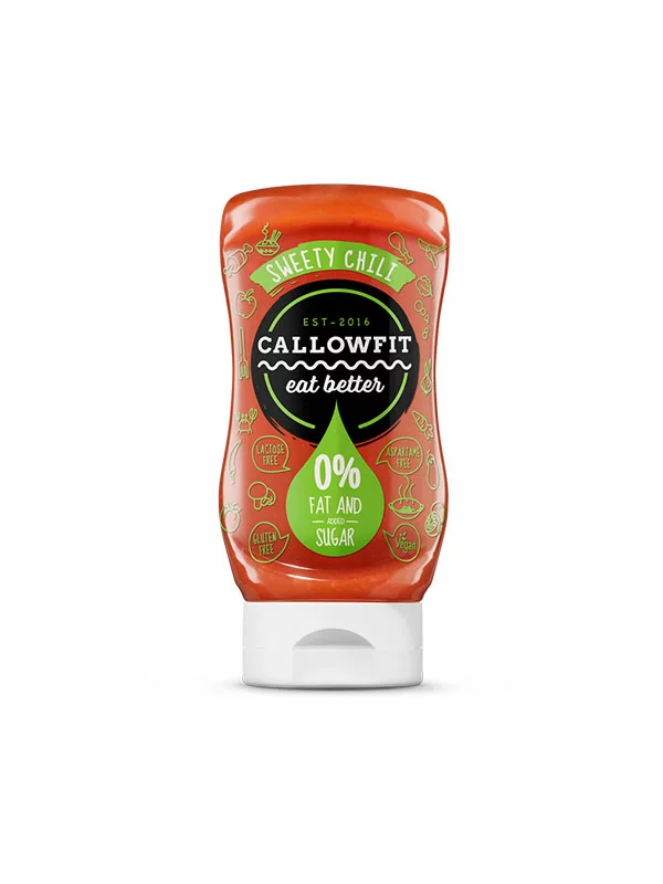 Callowfit Sweet Chilisauce glutenfrei 300ml – ohne Zuckerzusatz in Quetschflasche