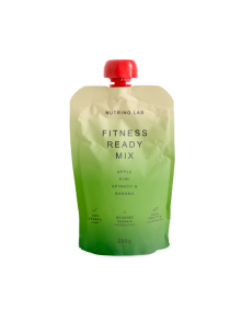 Nutrino Lab Fruchtsnack Fitness Ready Mix – Apfel, Kiwi, Spinat und Banane in Quetschbeutel von 200g