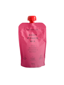 Nutrino Lab Fruchtsnack Root Power Mix – Apfel, Himbeere, Erdbeere und Rote Bete in Quetschbeutel von 200g